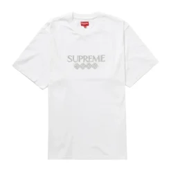 Supreme Glitter S/S Top White ||Plus Online