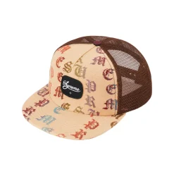 Supreme Gradient Jacquard Denim Mesh Back 5-Panel Tan ||Plus Clearance