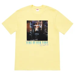 Supreme King of New York Tee Pale Yellow ||Plus New