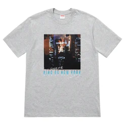 Supreme King of New York Tee Heather Grey ||Plus Clearance