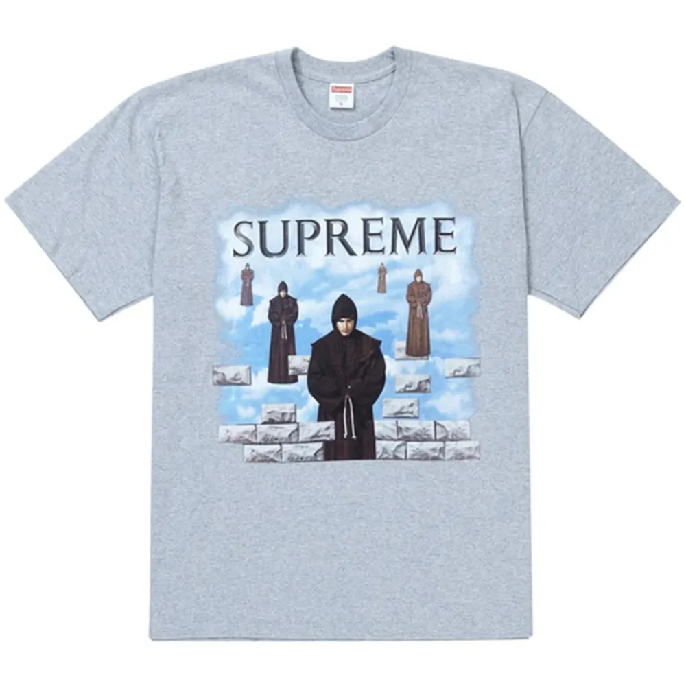 Supreme Levitation Tee Heather Grey ||Plus Discount