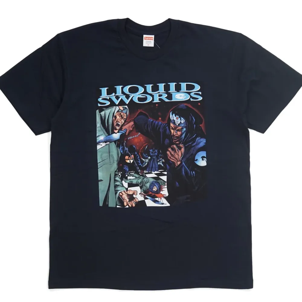 Supreme Liquid Swords Tee Navy ||Plus Best