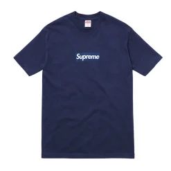 Supreme New York Yankees Box Logo Tee Navy (2015) ||Plus Hot