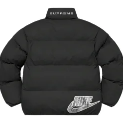 Supreme Nike Reversible Puffy Jacket Black ||Plus Online