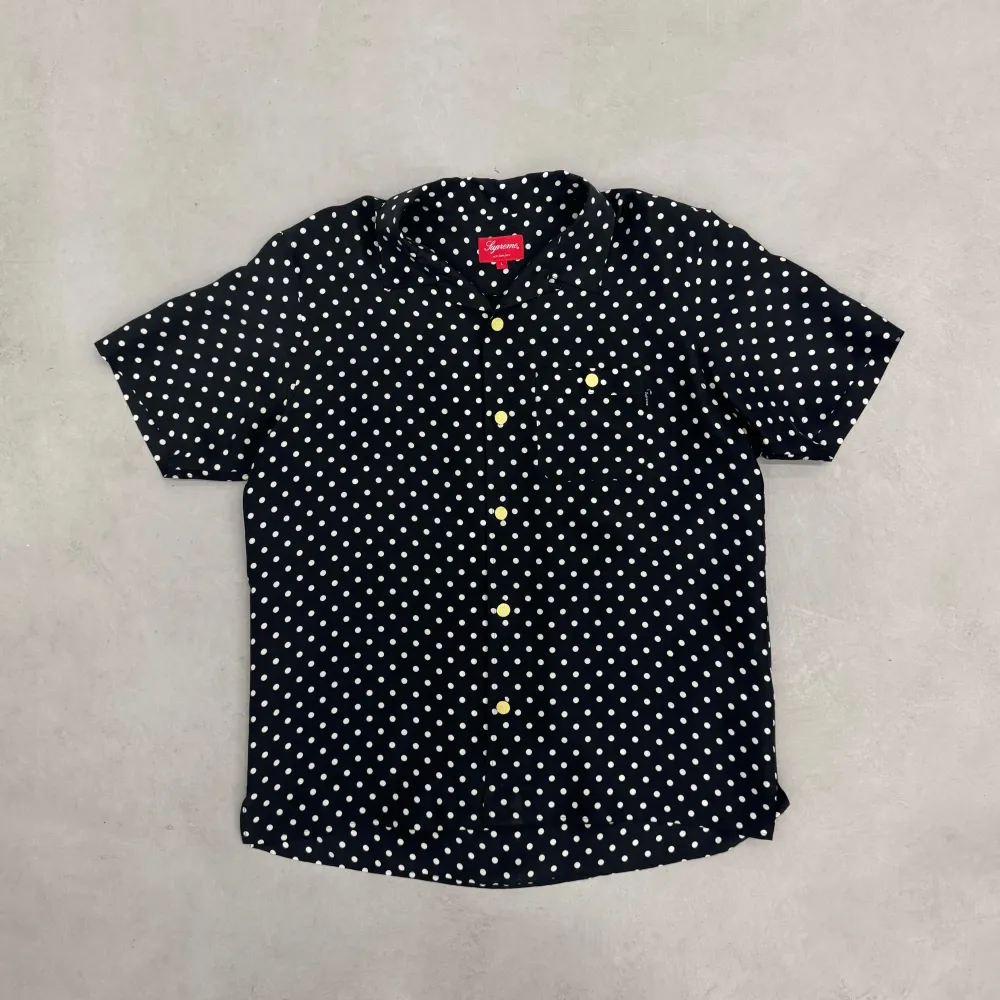 Supreme Polka Dot Rayon Shirt Black (Used)|Plus Sale