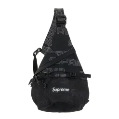 Supreme Sling Bag Bag (FW21) Black ||Plus Outlet