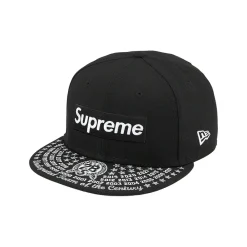 Supreme Undisputed Box Logo New Era Fitted Hat Black ||Plus Best