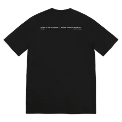 Supreme Warning Tee Black ||Plus New
