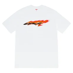 Supreme Wind Tee White/Orange ||Plus Clearance