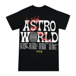 Travis Scott Astroworld Wish You Were Here Tee Black | PLUS|Plus2 Discount