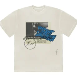 Travis Scott Cactus Jack For Fragment Manifest T-Shirt White ||Plus Outlet