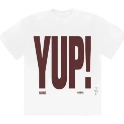 Travis Scott Franchise Promo YUP! T-Shirt White ||Plus Outlet