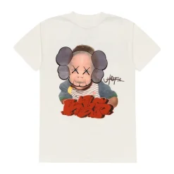 Travis Scott Utopia x KAWS Portrait Tee White ||Plus New