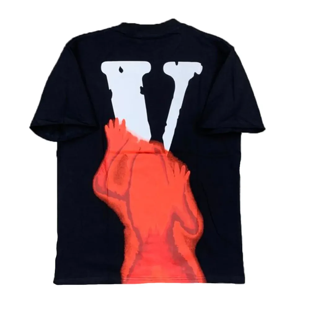 Vlone Friends Scream Tee Black/Red ||Plus Hot