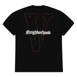 Vlone x Neighborhood Skull Tee Black/Orange ||Plus Sale