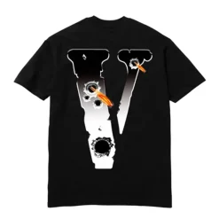 Vlone x Pop Smoke Hawk Em Tee Black ||Plus New