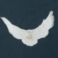 Yeezy Gap x Balenciaga Dove 3/4 Sleeve Tee Dark Blue ||Plus Hot